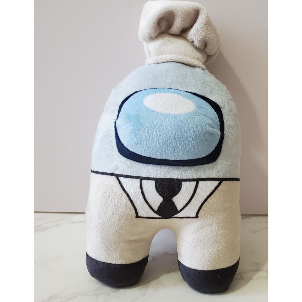 Among Us Plush White Crewmate My Name Chef Hat Videogame Figure 8"